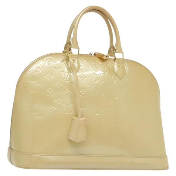 LOUIS VUITTON Monogram Vernis Alma GM Hand Bag Broncorail M91450 - Picture 1 of 16